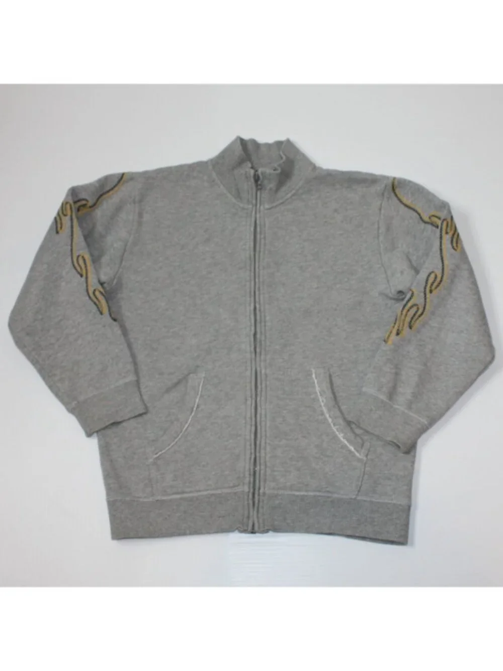 Gymboree Boy's Turbo Racer Flame Fleece Jacket Zip-Up Sweatshirt in size M 7-8